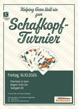 Banner Schafkopfturnier