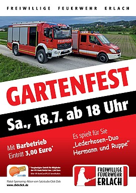 Banner Gartenfest