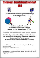 Logo Tischtennis Gemeindemeisterschaft 2019