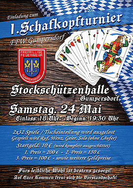 Banner 1. Schafkopfturnier 