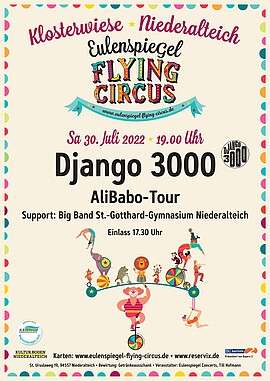 Banner Django 3000 auf der Klosterwiese