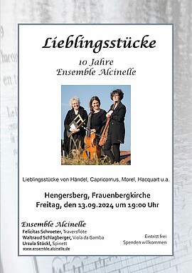 Banner ABGESAGT! - Lieblingsstücke - 10 Jahre Ensemble Alcinelle