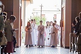 Banner Feier der hl. Erstkommunion