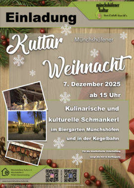 Banner Münchshöfener Kulturweihnacht