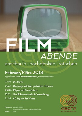 Banner Filmabend "Pilgern auf Französisch"