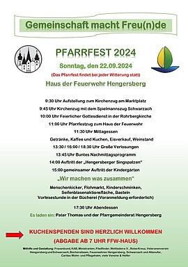 Banner Pfarrfest