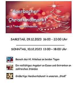 Banner Auerbacher Christkindlmarkt