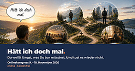 Banner Online: Hätt ich doch mal. – kostenfreier Online-Kongress aus dem Bayerischen Wald