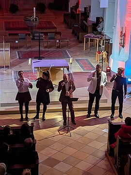 Banner A cappella Konzert mit "B'n'T" aus Regensburg