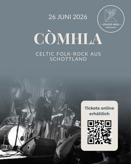 Banner CÒMHLA 🎻Celtic Folk Rock Live aus Schottland!