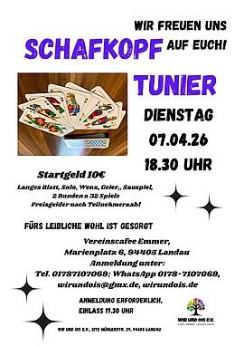 Banner Schafkopftunier