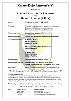 Logo Karate-Lehrgang in Arnstorf mit Harald Strauss (6. DAN) - Am Samstag, den 11.11.2017