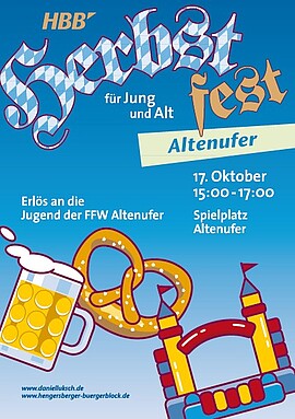 Banner Herbstfest für Jung und Alt des HBB