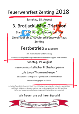 Banner Feuerwehrfest