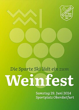 Banner Weinfest Sparte Ski