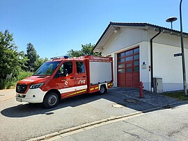 Banner Gemeinschaftsübung Feuerwehr Indersbach 
