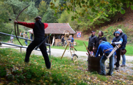 Banner Bogenschießtraining Burgfreunde