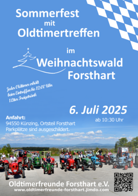 Banner Sommerfest mit Oldtimertreffen der Oldtimerfreunde Forsthart