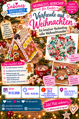 Banner Workshop für Kinder: Vorfreude auf Weihnachten 