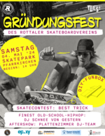 Logo Gründungsfest des Rottaler Skateboardvereins