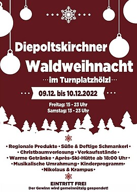 Banner Diepoltskirchner Waldweihnacht