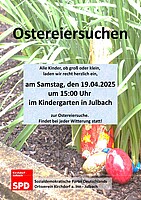 Logo Ostereiersuchen SPD Ortsverein Kirchdorf - Julbach