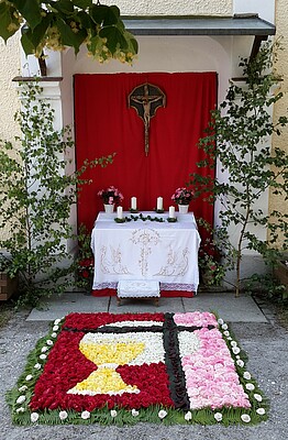 Banner Fronleichnamsfest Kirchdorf mit Prozession nach Ritzing - ABGESAGT!