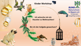 Banner Kinder-Workshop: Ich wünsch mir ein Haustier zu Weihnachten