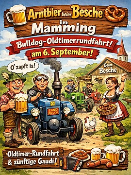 Banner Arntbier mit Oldtimerrundfahrt