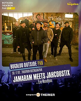 Banner Jamaram meets Jahcoustix / Ezé mit Band
