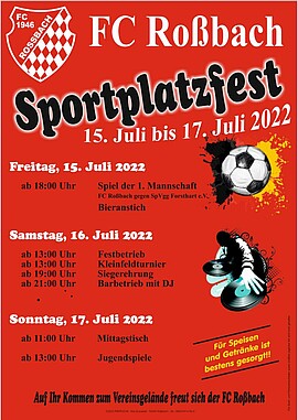 Banner Sportplatzfest