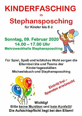 Banner Kinderfasching
