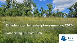 Banner Jahreshauptversammlung 2026