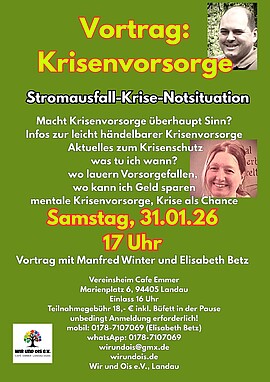 Banner Vortrag Krisenvorsorge