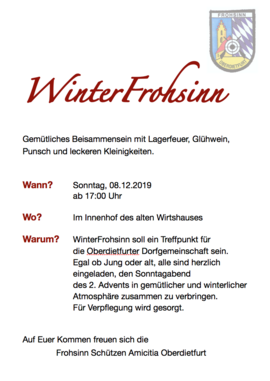 Banner WinterFrohsinn