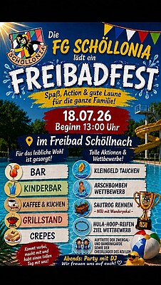 Banner Freibadfest Schöllnach 