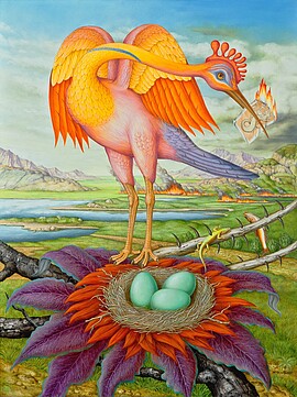 Banner Vernissage der Sonderausstellung "Johann Meier - Phantastische Welten"