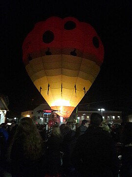 Banner Verköstigung beim Ballonglühen
