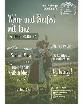 Banner Wein- & Bierfest mit Tanz