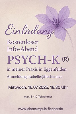 Banner PSYCH- K (R) - Psychologische Kinesiologie - Info Abend