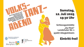Banner Volkstanzabend in Alteglofsheim