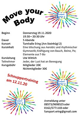 Banner Move your Body !!! V E R S C H O B E N A U F 2 0 2 1 !!!