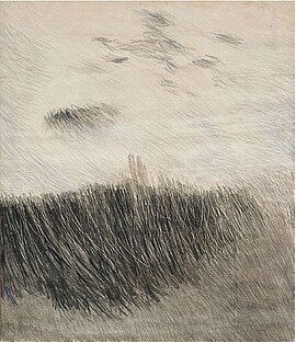 Banner Ausstellungseröffnung: Rut Kohn. Zwischen Himmel und Erde. Eine Hommage an Niederbayern