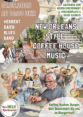 Banner New Orleans Jazz Biergarten-Konzert mit HBBB