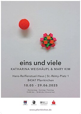 Banner 2. Ausstellung der Münchner Secession, Künstler Katharina Weishäupl und Mary Kim