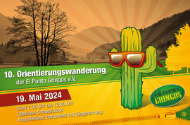 Banner 10. Orientierungswanderung der El Punto Gringos e.V.