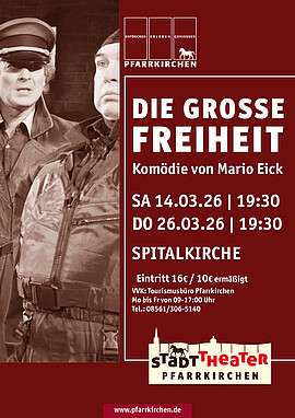 Banner StadtTheater: Die grosse FREIHEIT - Komödie von Mario Eick