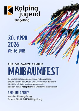 Banner Maibaumaufstellen & Maifest