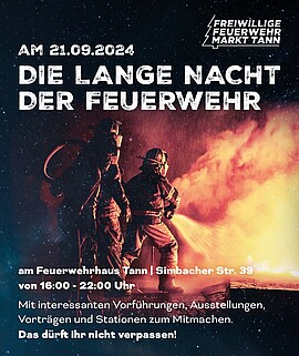 Banner DIE LANGE NACHT DER FEUERWEHR