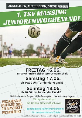 Banner 1. Fußball Juniorenwochenende